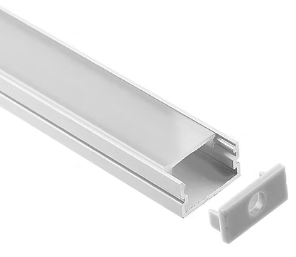 A1208 SLIM SURFACE ALUMINIUM PROFILE. PRICE PER METER