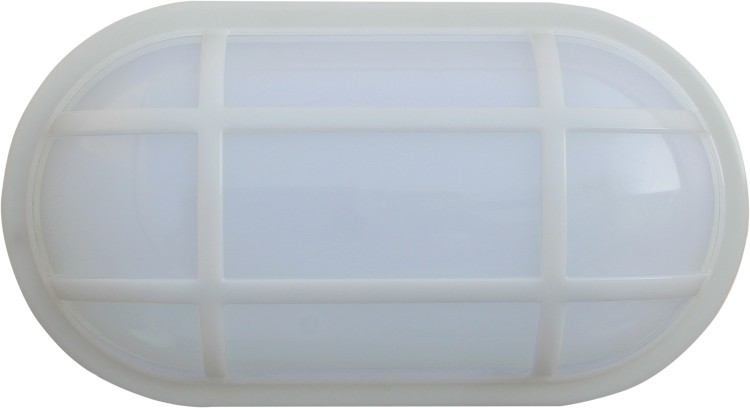 BULKHEAD / WALL LED WH OVAL (with optional cage) 20W IP65 (L271m