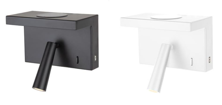CHARGE-01 LED WIRELESS & USB CHARGE READING WALL LIGHT