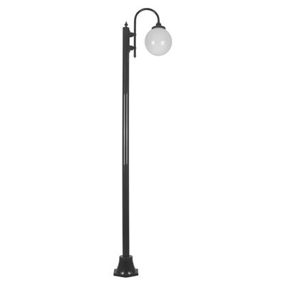 LISBON 1LT 2.4M 250MM BLACK OPAL POSTLIGHT