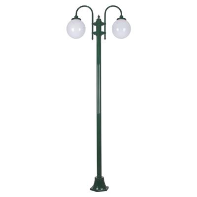 LISBON 2LT 2.4M 250MM GREEN OPAL POSTLIGHT