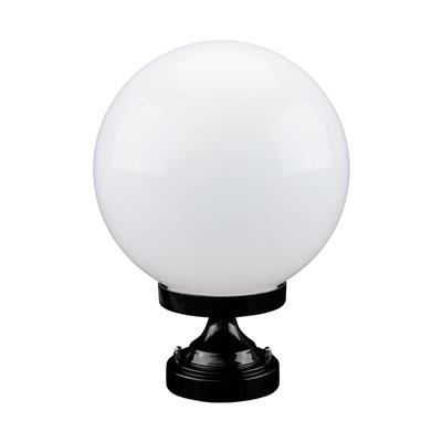 SIENA SMALL PILLAR POST 250MM OPAL E27 BLACK