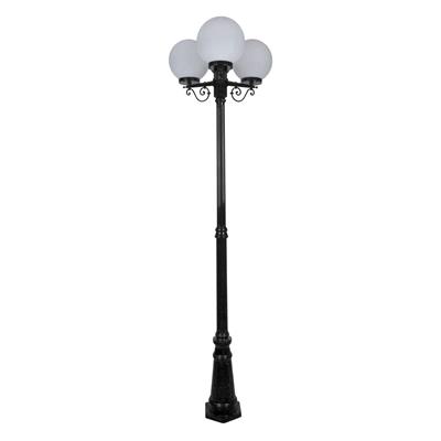 SIENA 3LT 2.35M 250MM OPAL POSTLIGHT BLACK
