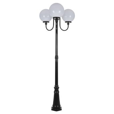 LISBON 3LT 2.29M 300MM OPAL POSTLIGHT BLACK