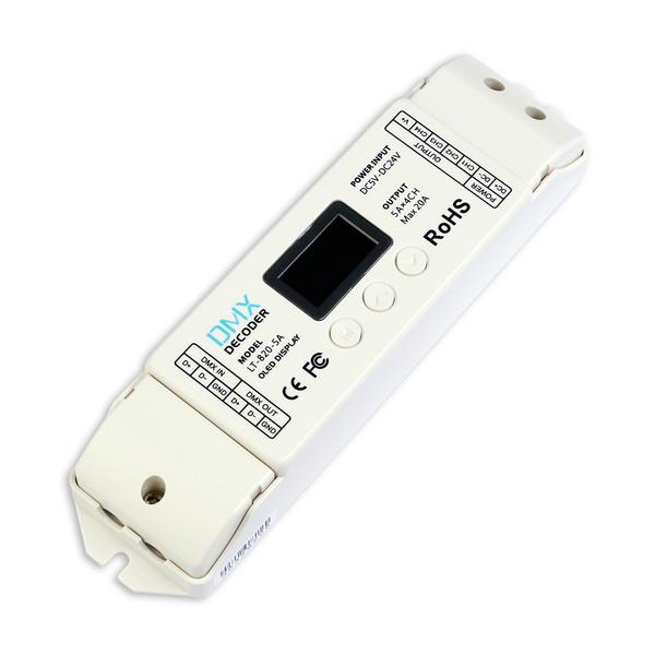 DMX Controller for RGBC or RGBW LED Strip