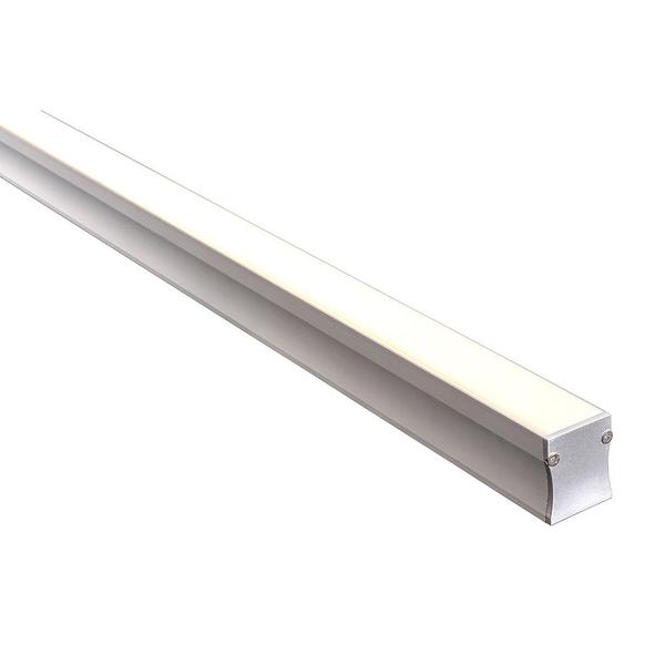 Deep Square Aluminium Profile with Standard Diffuser - 1 meter