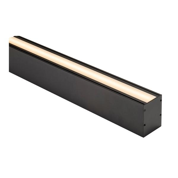 Large Black Deep Up/Down Square Aluminium Profile with Standard