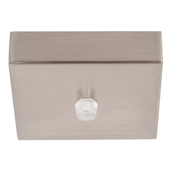 100mm Surface Mounted Square Canopy Satin Chrome