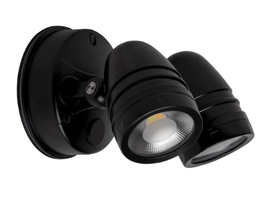 Focus Polycarbonate Black Double Adjustable Spot Light