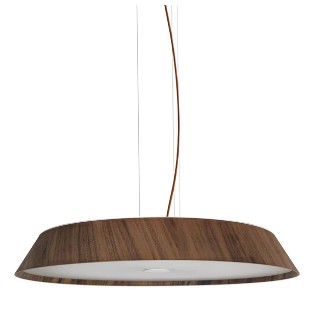 Noyer 610mm 50W Walnut Timber LED Pendant