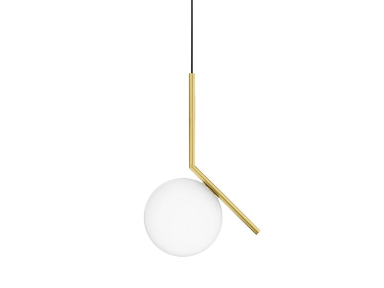 Ball Pendant in 300mm, frosted glass