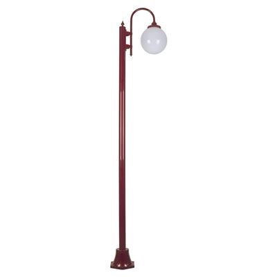LISBON 1LT 2.4M 250MM BURGUNDY OPAL POSTLIGHT