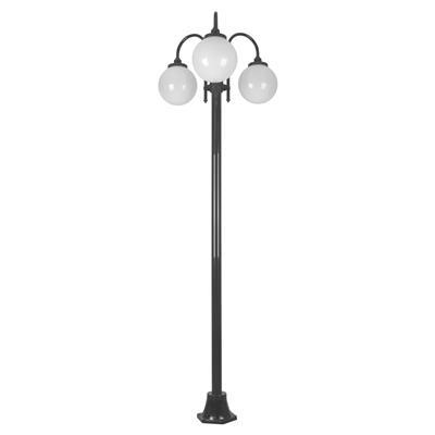 LISBON 3LT 2.4M 250MM BLACK OPAL POSTLIGHT