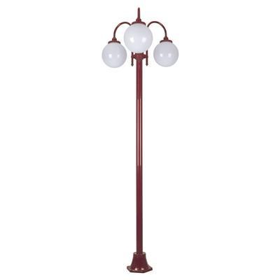 LISBON 3LT 2.4M 250MM BURGUNDY OPAL POSTLIGHT