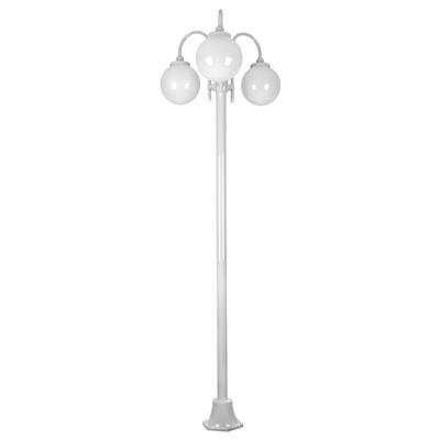 LISBON 3LT 2.4M 250MM WHITE OPAL POSTLIGHT