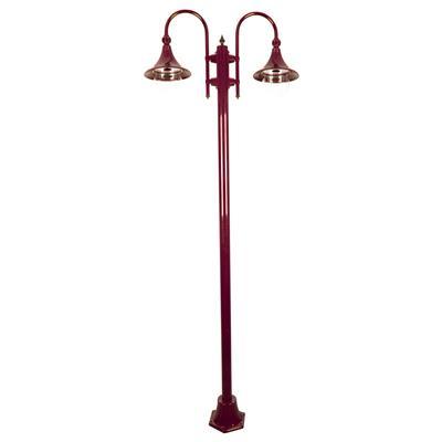 MONACO 2LT 2.4M POSTLIGHT E27 BURGUNDY