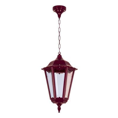 CHESTER-LARGE CHAIN PENDANT B22 BURGUNDY