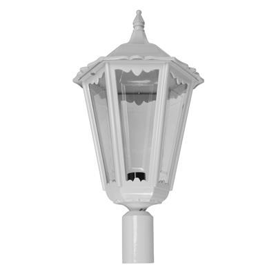 CHESTER-LARGE POST TOP B22 WHITE