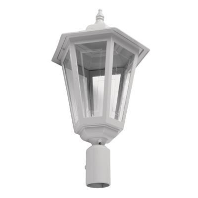 TURIN LARGE POST TOP B22 WHITE