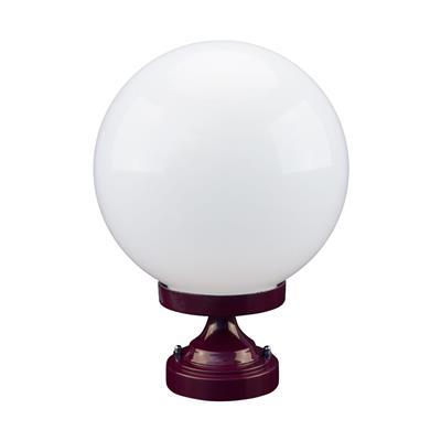 SIENA SMALL PILLAR POST 250MM OPAL E27 BURGUNDY