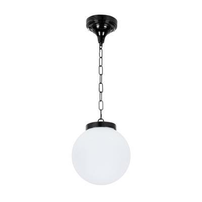 SIENA CHAIN PENDANT 200MM OPAL E27 BLACK