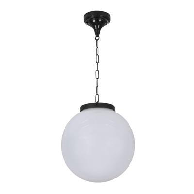SIENA CHAIN PENDANT 300MM OPAL E27 BLACK