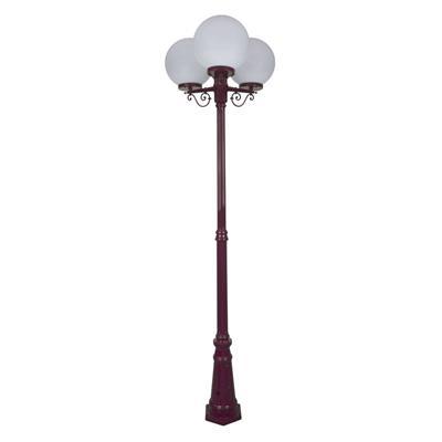SIENA 3LT 2.4M 300MM OPAL POSTLIGHT BURGUNDY