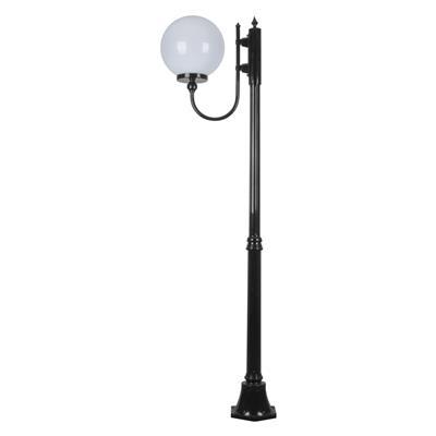 LISBON 1LT 1.94M 300MM OPAL POSTLIGHT BLACK