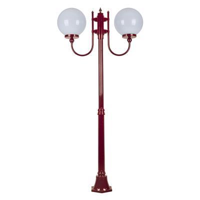 LISBON 2LT 1.94M 300MM OPAL POSTLIGHT BURGUNDY