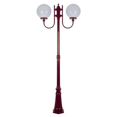 LISBON 2LT 2.29M 300MM OPAL POSTLIGHT BURGUNDY