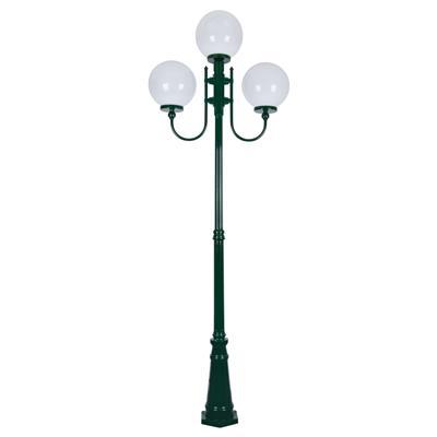 LISBON 3LT 2.54M 300MM OPAL POSTLIGHT GREEN