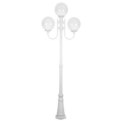 LISBON 3LT 2.54M 300MM OPAL POSTLIGHT WHITE