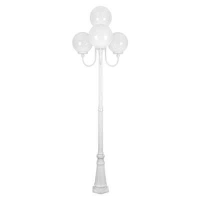 LISBON 4LT 2.54M 300MM OPAL POSTLIGHT WHITE