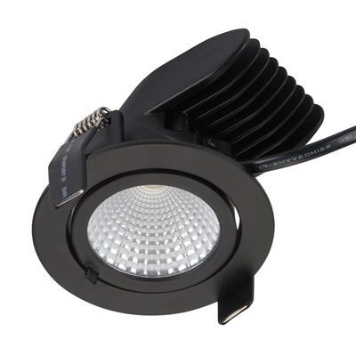 SCOOP-13 RND 13W LED BLACK KIT TRIO