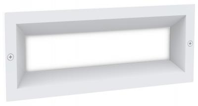 WALL LED 240V RECD WH RECT Frosted Diffused 3000K 13W IP65 103.5