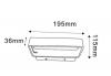 VENICE WALL LED MATT WHITE RECT UP/DN 6W 615LM 120D 3K