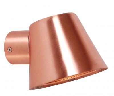 WALL GU10 S/M Copper / Glass Diffuser Flat Top Cone 35W IP44 OD1