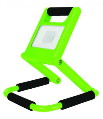 PORTABLE Rechargeable GREEN FLOODLIGHT LED 10W IP44 120D 6500K (