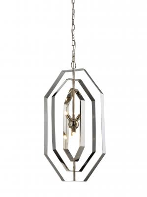 PENDANT G9 X 4 Polished Nickel Hardware with SS OD360mm x H640mm
