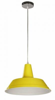 PENDANT ES 60W YELLOW RND OD355mm x H250mm 3m cable WTY 1YR