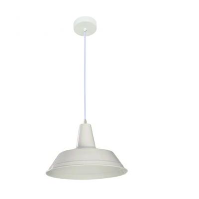 PENDANT ES 60W WH Angled Dome OD355mm x L250mm 3m cable WTY 1YR