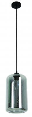 PENDANT ES 60W SMOKED GLASS OBLONG OD180mm x H360mm 3m cable WTY