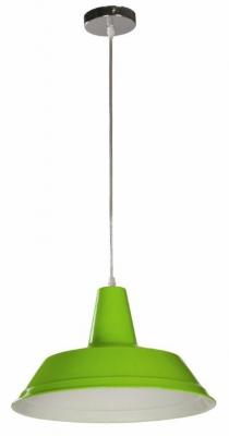 PENDANT ES 60W GREEN Angled Dome OD355mm x L250mm 3m cable WTY 1