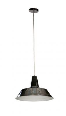 PENDANT ES 60W Chrome Angled Dome OD355mm x L250mm 3m cable WTY 