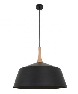 PENDANT ES 60W BLK LGE ANGLED DOME OD560mm x H465mm 3m cable WTY