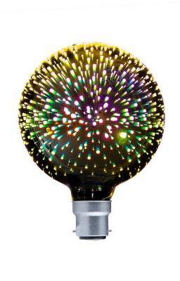 GLOBE LED Firework Effect BC G125 4W Multi Coloured 330D (50 Lum