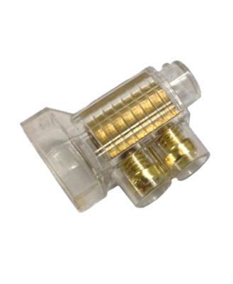 CONNECTOR Double Cable 6bmm2 32A Transparent PC (Jar Qty of 50 o
