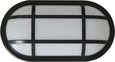 BULKHEAD / WALL LED BLK OVAL (with optional cage) 20W (W271mm x 
