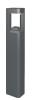 BOLLARD LED GREY 3000K 6W IP54 TRIANGULAR H800mm 120D (520 Lumen