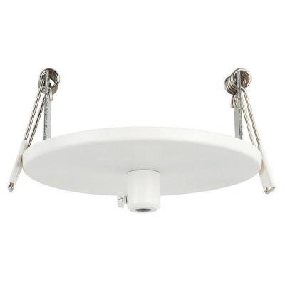 100mm Recessed Round Canopy White